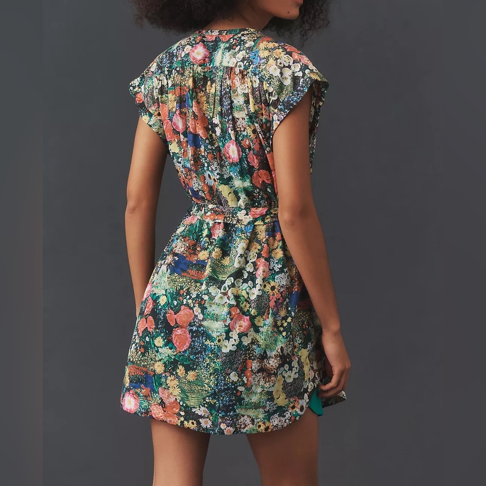 Mother The Slow Ride Shirt Dress in Pretty As A Picture Floral Print - Picture 3 of 13